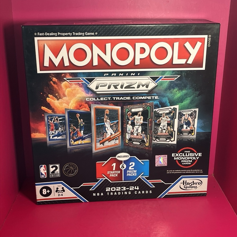 NBA Monopoly Panini Prizm: Trading Card Edition Board Game